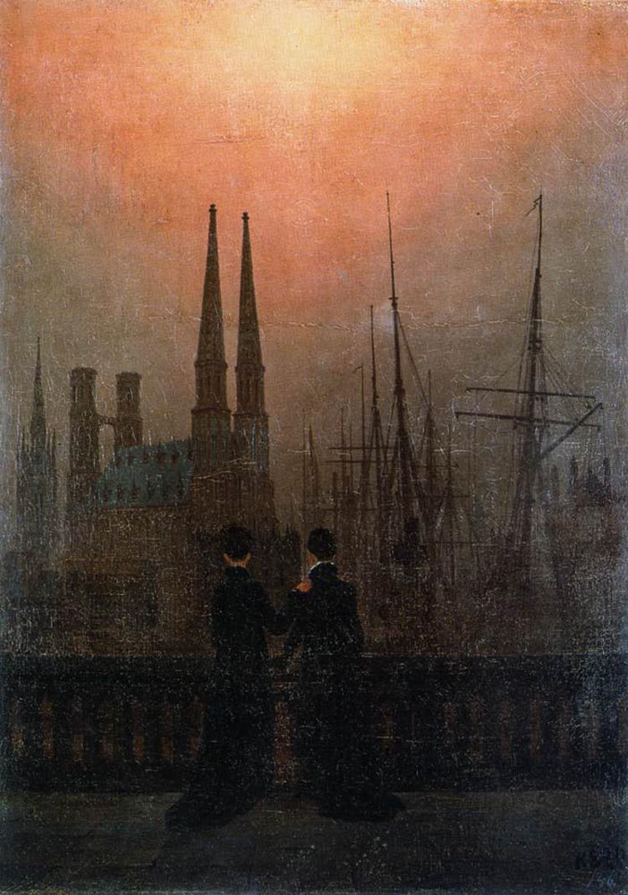 Caspar David Friedrich The Sisters on the Balcony